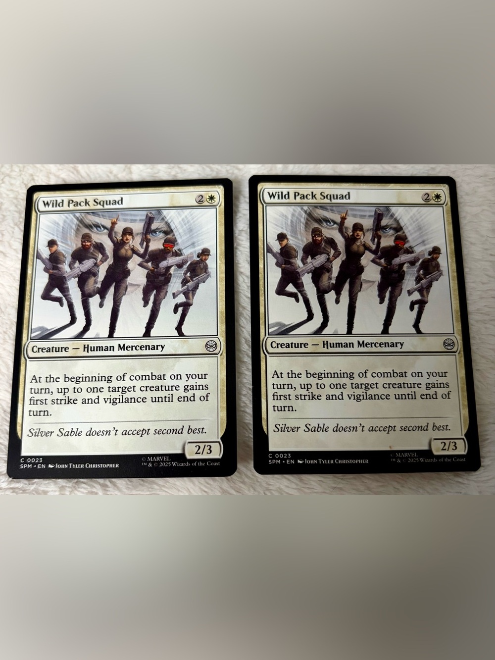 MTG Marvel’s Spider-Man Wild Pack Squad 023 x2 | Creature — Human Mercenary